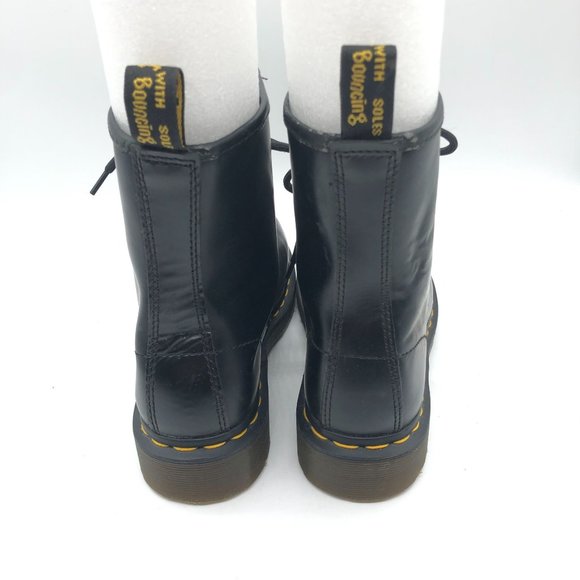 Dr. Martens 1460 Smooth Leather Lace Up Boots Black Mens 4 Womens 5 main image 7